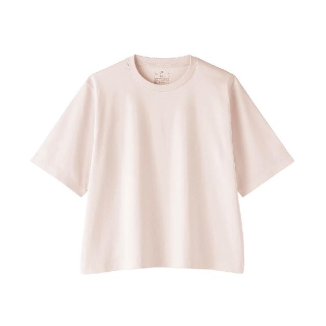 【MUJI 無印良品】女涼感圓領寬版短袖T恤(白色/淺灰/墨灰/黑色/淺粉/淺黃/煙燻綠/煙燻藍)