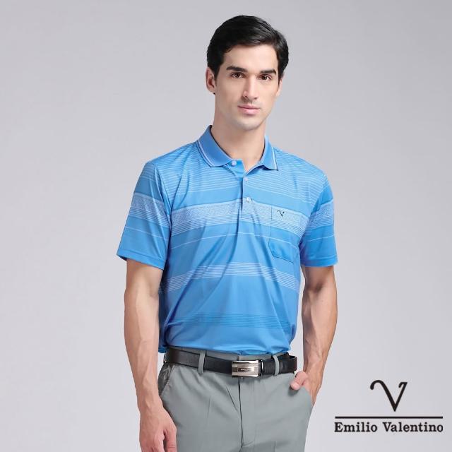 【Emilio Valentino 范倫鐵諾】男上衣 polo衫 男 短袖 涼爽 抗皺 吸濕排汗 口袋上衣 男士POLO衫(多款)