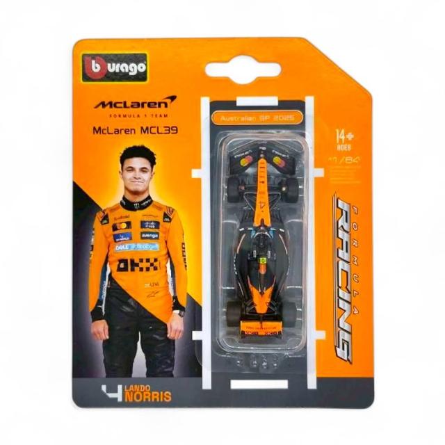 1:64 Bburago F1 MCL 39模型車 McLaren 麥拉倫車隊
