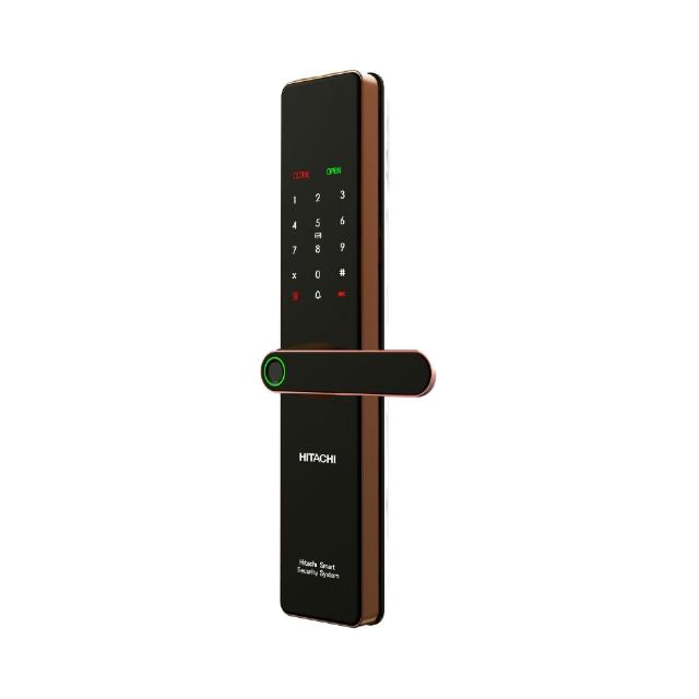 【HITACHI 日立】誠系列 全自動推拉式智慧電子鎖/門鎖 (含基本安裝/指紋/卡片/密碼/鑰匙/wifi)HIT-FP30-T
