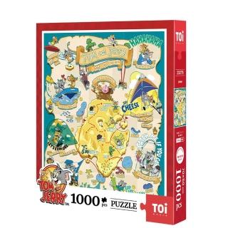 【TOi 圖益】湯姆與傑利 寶藏地圖拼圖1000片 探險地圖風格 童趣收藏掛畫(成人玩具桌遊禮物)