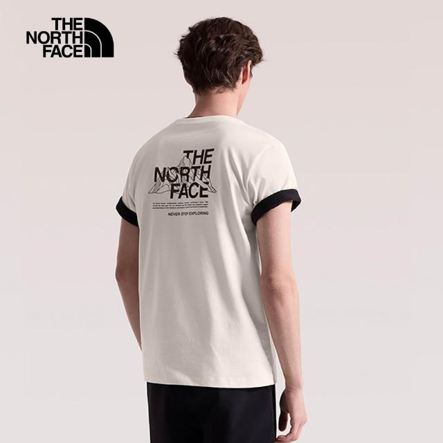 【The North Face】MOMO獨家款｜北面男女款純棉吸濕排汗印花短袖T恤 (多款任選)