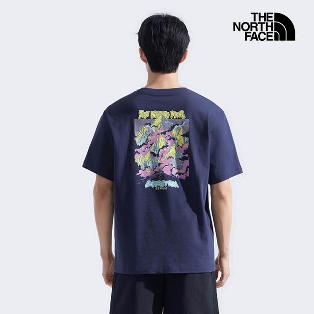 【The North Face】MOMO獨家款｜北面男女款純棉吸濕排汗印花短袖T恤 (多款任選)