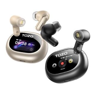 【TOZO】AeroSound6 Pro全彩觸控螢幕ANC降噪AI翻譯藍牙耳機(-52dB降噪/IPX8/專屬APP/無線充電/空間音訊)