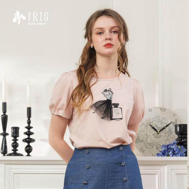 【IRIS 艾莉詩】香水女伶繡花棉質上衣-3色(62907)