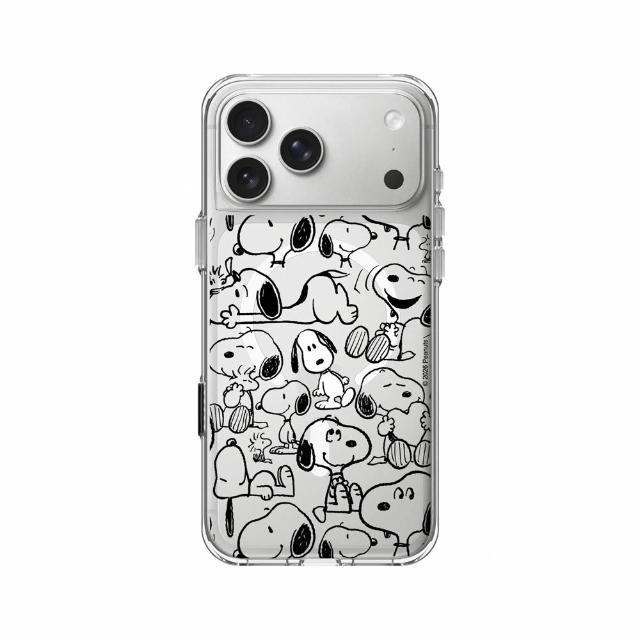 【RHINOSHIELD 犀牛盾】iPhone 14/15/16/17系列 Clear 透明防摔磁吸手機殼/找我嗎？(Snoopy 史努比)