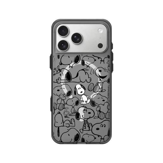【RHINOSHIELD 犀牛盾】iPhone 14/15/16/17系列 Clear 透明防摔磁吸手機殼/找我嗎？(Snoopy 史努比)
