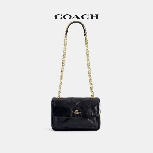 【COACH】蔻馳官方直營 ELODIE 18 絎縫細節斜背手袋 斜背包 側背包 斜挎包-2色任選(CEU14)