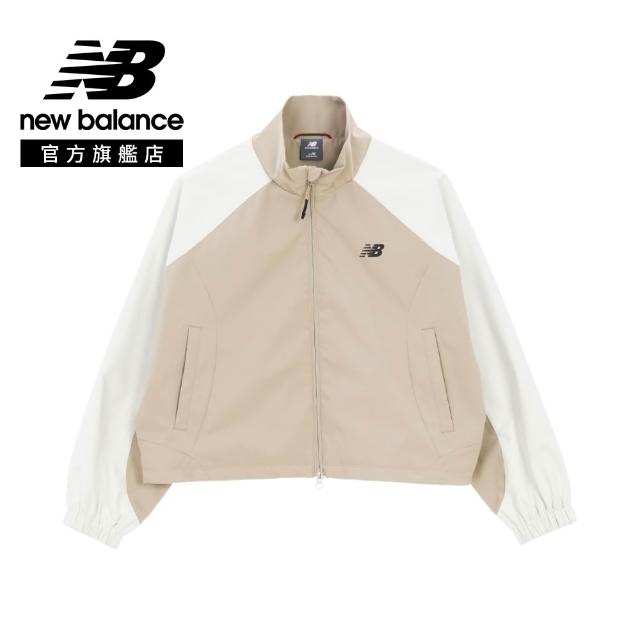 【NEW BALANCE】NB 撞色風衣外套_女性_卡其/灰色_WJ61B2PYGYM_WJ61B2PYSOT(亞版 版型正常)