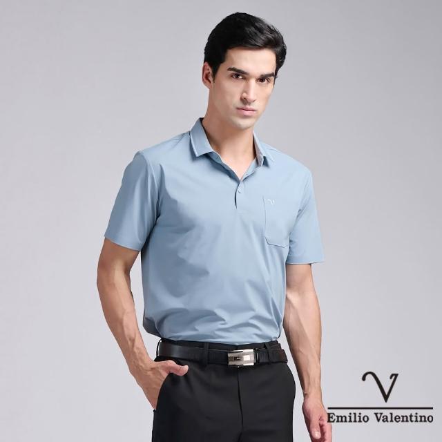 【Emilio Valentino 范倫鐵諾】男款polo衫 男上衣 商務休閒 口袋 男士 吸排涼感/舒適棉 短袖polo衫(多款)