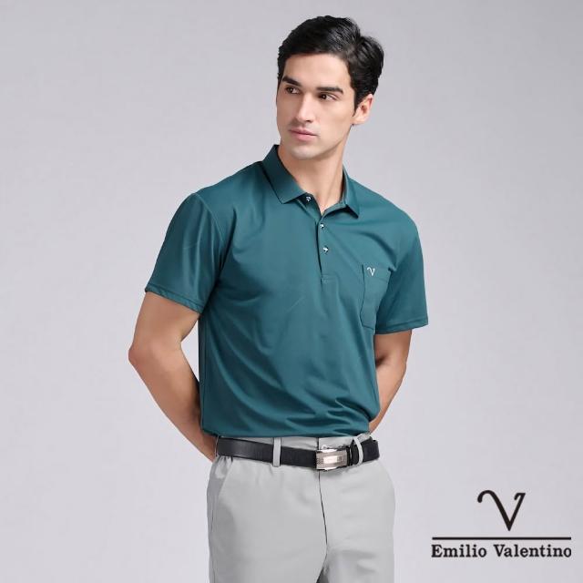 【Emilio Valentino 范倫鐵諾】男款polo衫 男上衣 商務休閒 口袋 男士 吸排涼感/舒適棉 短袖polo衫(多款)