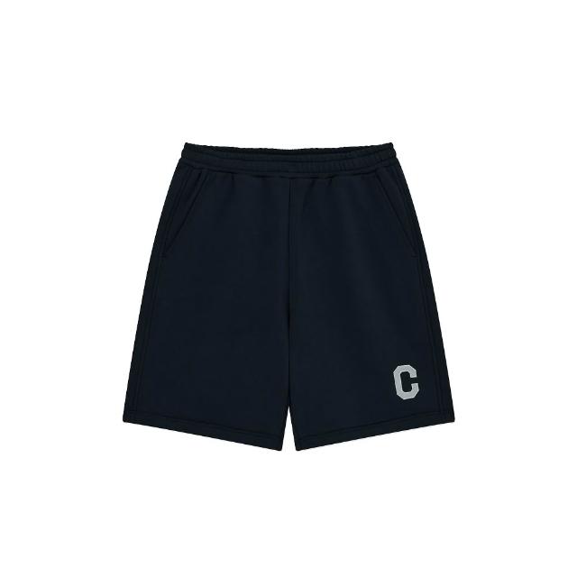 【COVERNAT】官方旗艦館 C Logo休閒短棉褲(UNI短褲 YOON JI同款 黑/混灰/海軍藍/紫色)