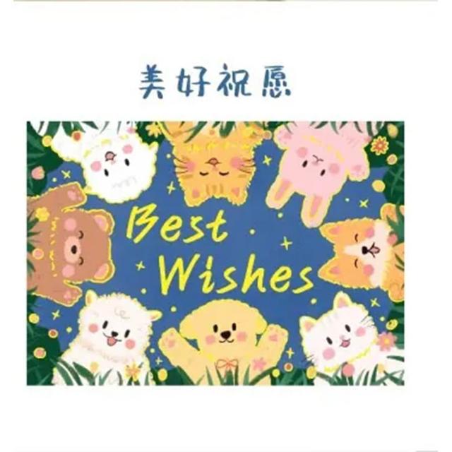 【德德小品集】韓系可愛貓咪卡 療癒插畫祝福卡 附信封高質感賀卡 燙金質感  手寫心意 禮物