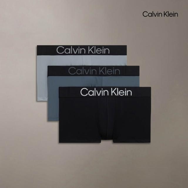 【CALVIN KLEIN】官方旗艦館 透氣男內褲三件組 四角褲 平口褲 田柾國Jung Kook同款 精緻超細纖維