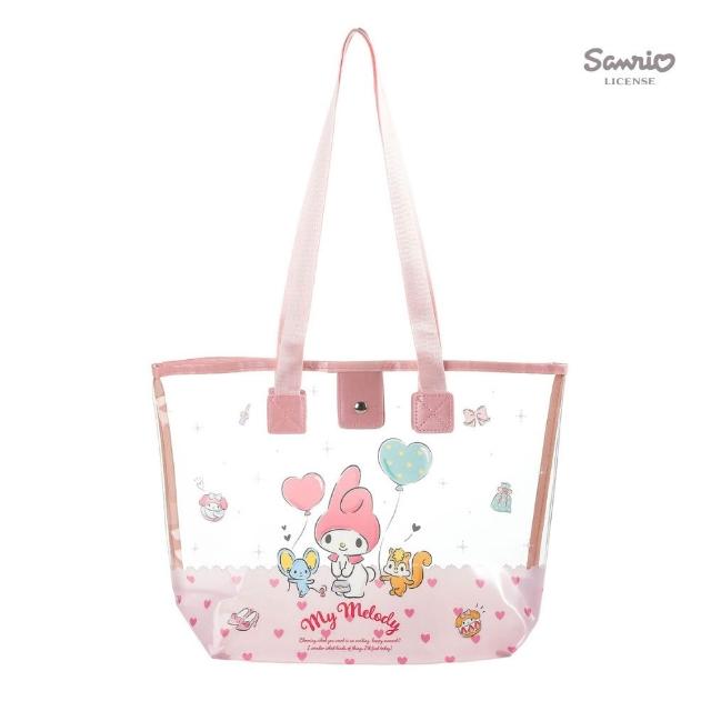 【SANRIO 三麗鷗】防水游泳包防水透明包瑜伽包補習袋才藝袋酷洛米美樂蒂大耳狗凱蒂貓聖誕禮
