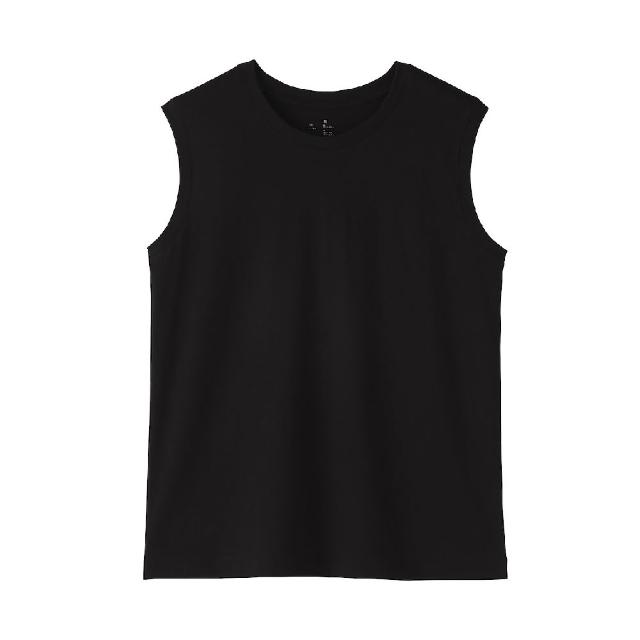 【MUJI 無印良品】女天竺無袖T恤(白色/灰色/黑色/磚紅)
