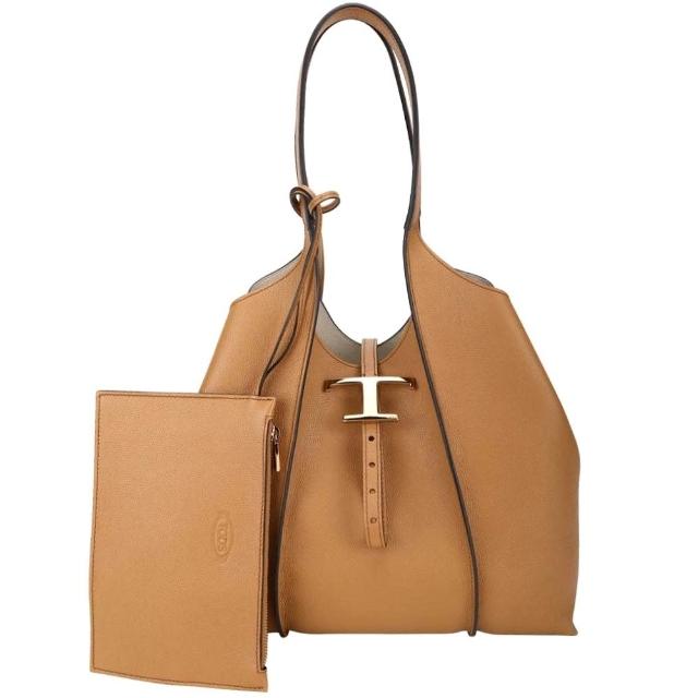 【TOD’S】TODS Timeless 小型 牛皮肩背托特包-多色可選(義大利手工皮革)