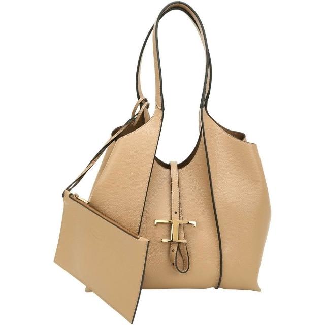 【TOD’S】TODS Timeless 小型 牛皮肩背托特包-多色可選(義大利手工皮革)