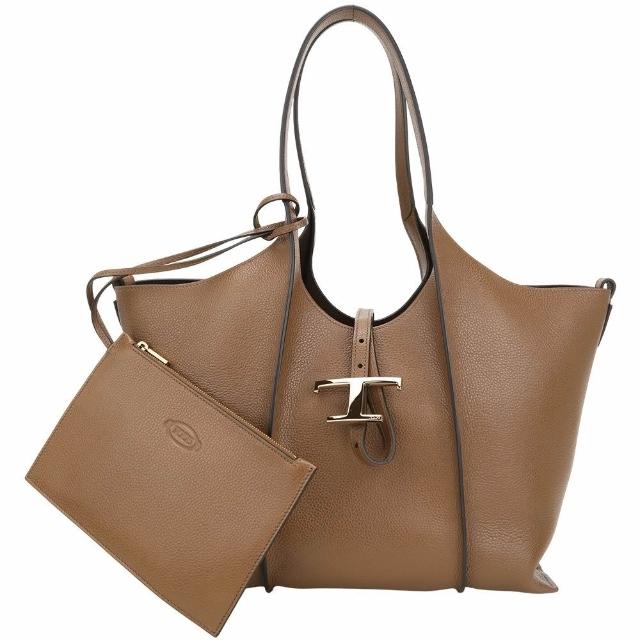 【TOD’S】TODS Timeless 小型 牛皮肩背托特包-多色可選(義大利手工皮革)