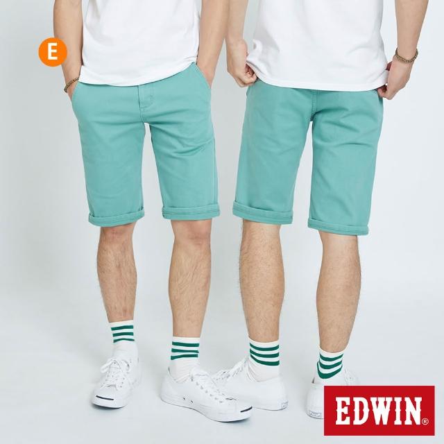【EDWIN】男女裝 休閒舒適短褲 (共8款)