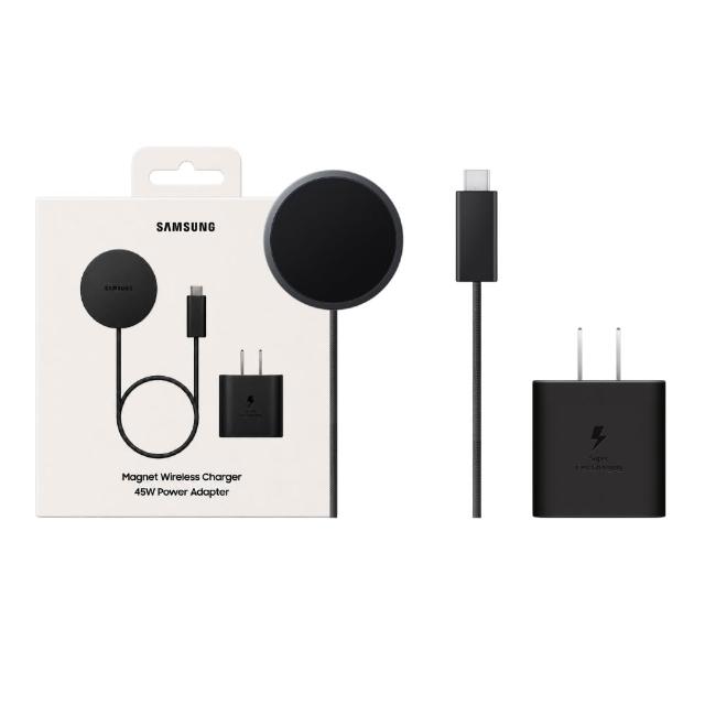 【Samsung 三星】原廠 磁吸無線充電器 Max 25W - 附 45W快充旅充頭  需搭磁吸殼 (EP-P2900)