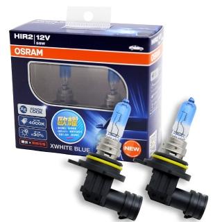 【Osram 歐司朗】HIR2/9012 歐耀XWHITE BLUE 4000K 加亮30% 汽車燈泡 2入/組公司貨