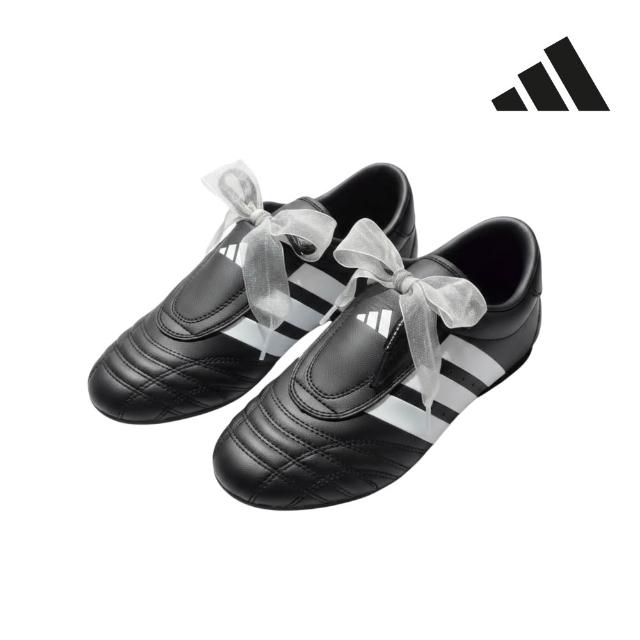 【adidas 愛迪達】TAEKWONDO SMII 運動休閒鞋 蝴蝶結芭蕾舞鞋 跆拳道鞋 薄底鞋 女鞋 Jennie同款