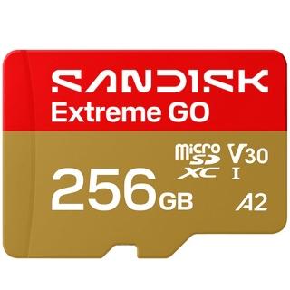 【SanDisk 晟碟】256GB microSDXC Extreme GO 240MB/s 4K V30 SDSQXGN-256G 手機 記憶卡