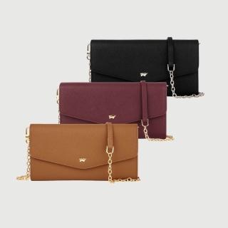 【BRAUN BUFFEL 德國小金牛】米蕾 信封包-多色任選(BF2008-720-BK/BRA/DC) 錢包送禮推薦