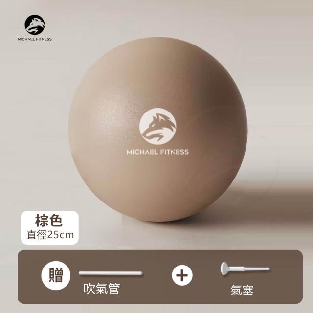 【Michael Fitness 麥克健身】瑜珈球25CM 普拉提小球 平衡球 抗力球 核心訓練球 彈力球 瑜珈小球 瘦身塑形