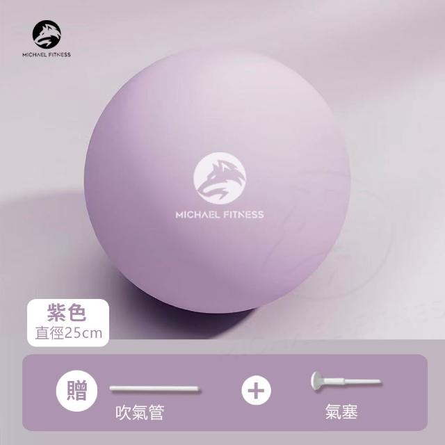 【Michael Fitness 麥克健身】瑜珈球25CM 普拉提小球 平衡球 抗力球 核心訓練球 彈力球 瑜珈小球 瘦身塑形