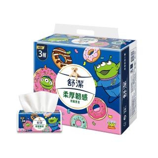 【Kleenex 舒潔】momo獨家☆柔厚韌感三層抽取衛生紙-三眼怪限定款 90抽x24包/串