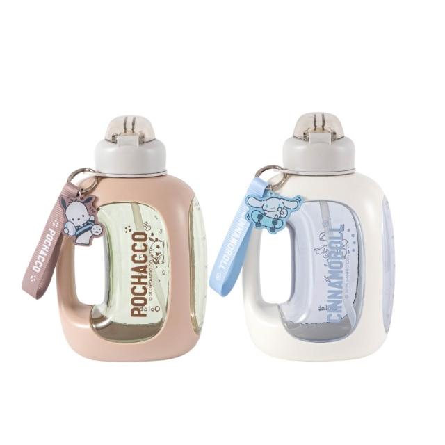 【Oolab 良杯製所】2入組 三麗鷗聯名 萌隊友系列大容量輕便水壺1500ml(7款可選/附角色壓克力吊飾/運動水壺)