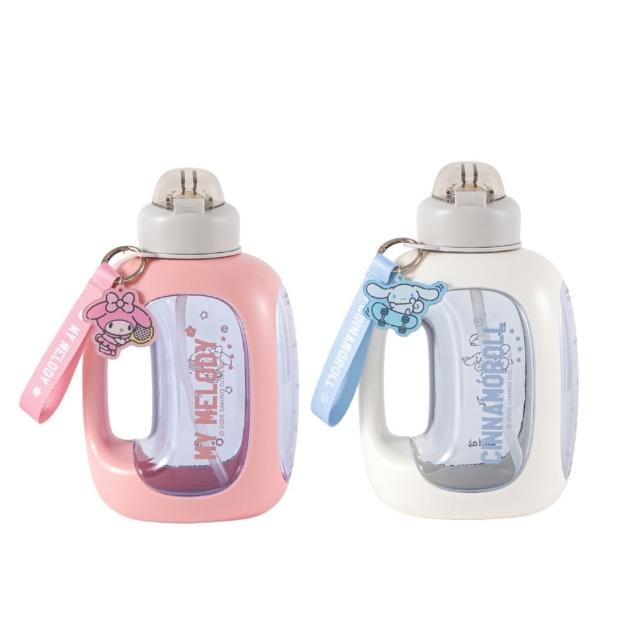 【Oolab 良杯製所】2入組 三麗鷗聯名 萌隊友系列大容量輕便水壺1500ml(7款可選/附角色壓克力吊飾/運動水壺)