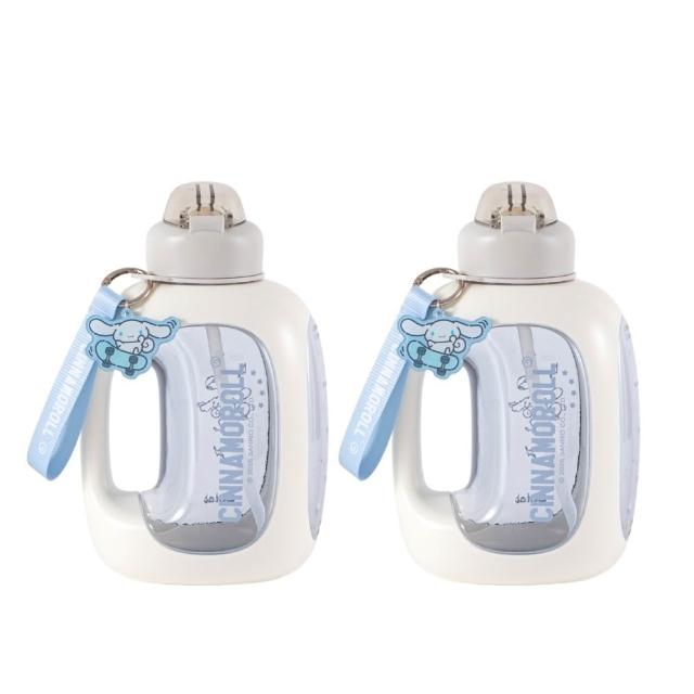 【Oolab 良杯製所】2入組 三麗鷗聯名 萌隊友系列大容量輕便水壺1500ml(7款可選/附角色壓克力吊飾/運動水壺)