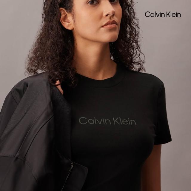 【CALVIN KLEIN】官方旗艦館 男女低調款logo T恤 短T恤 上衣 圓領