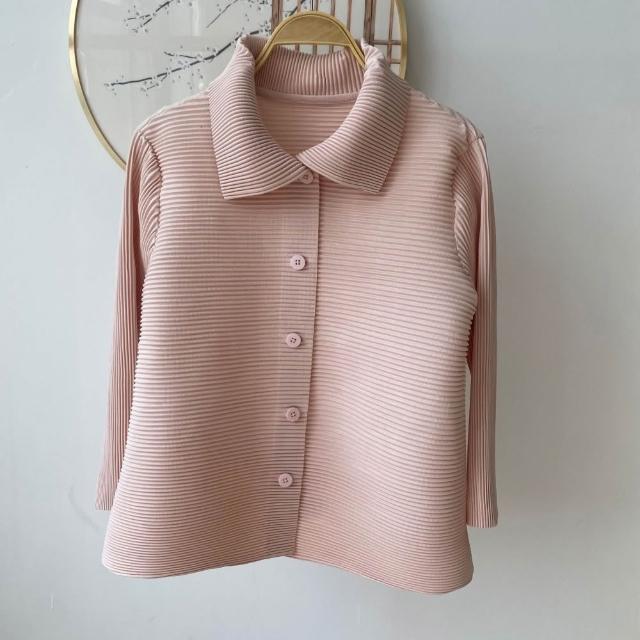 【巴黎精品】現貨+預購 三宅風皺褶衣服西裝外套褶皺衣休閒職業OL大尺碼女裝(時尚修身短版女外套3款b1a64 A)