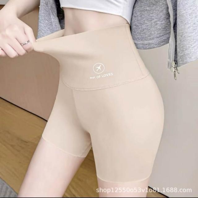 【巴黎精品】現貨限搶 無痕安全褲高腰平口瑜珈褲涼感防走光女內褲內搭短褲大尺碼女裝(提臀多款t1t2a4 A)S