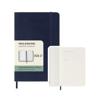 【MOLESKINE】2026-27 18個月週記軟皮手帳 - 口袋/寶藍