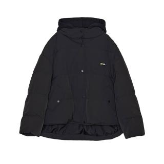 【5th STREET】女裝 羽絨外套 連帽外套 黑色(510633)