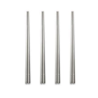 【ZWILLING 德國雙人】Minimale古典工業風餐筷4件組-現代銀(德國雙人牌集團官方直營)