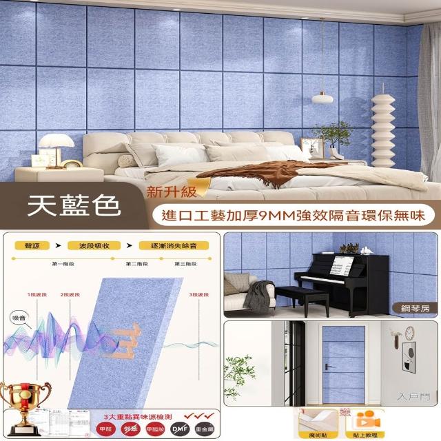 悅家家 超強隔音門貼 牆面貼隔音氈 臥室門隔音棉 門用吸音棉 隔音板（環保無味）預購12天