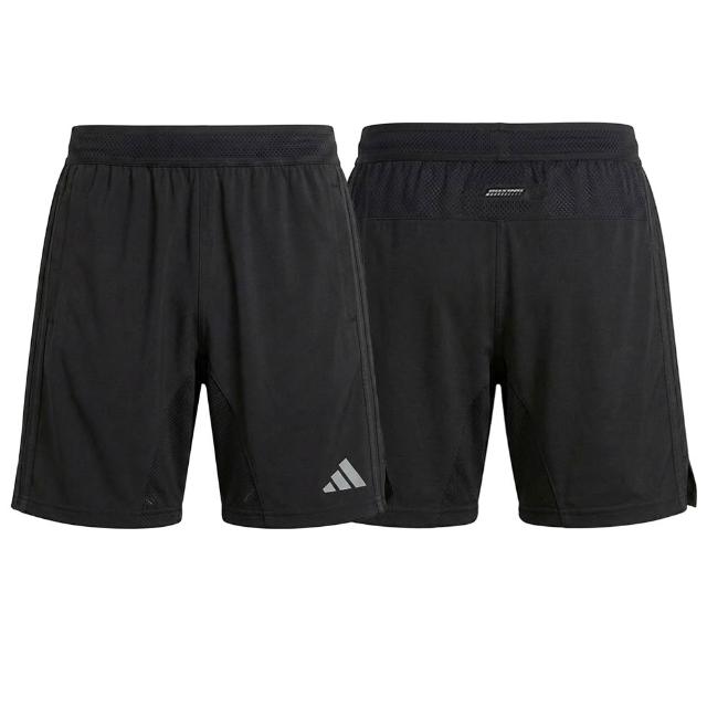 【adidas 愛迪達】組合-輕機能雲感短袖上衣+五分褲 (快乾 透氣 親膚 彈性 抑菌抑味 運動 男女同款)