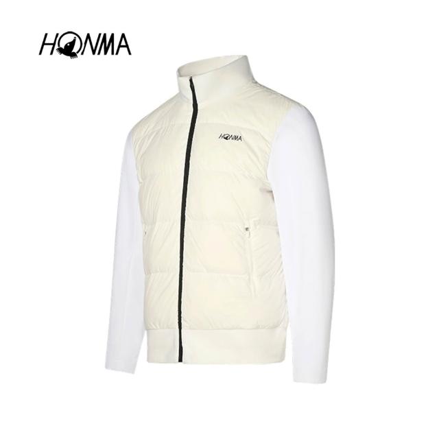 【HONMA 本間高爾夫】男士鵝絨羽絨外套 25FW 日本高爾夫專業品牌(M-XXL白/黑色任選HMLD121R540)