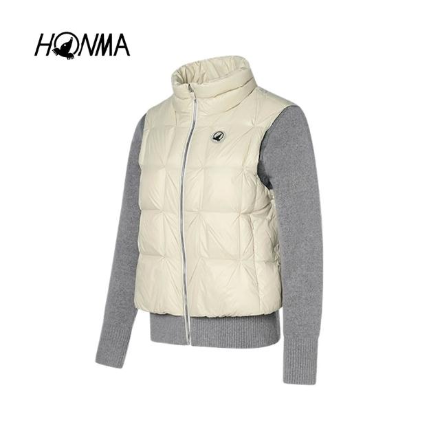 【HONMA 本間高爾夫】女款商務休閒羽絨外套 25FW 日本高爾夫專業品牌(S-L綠/米色任選HWLD121R224)