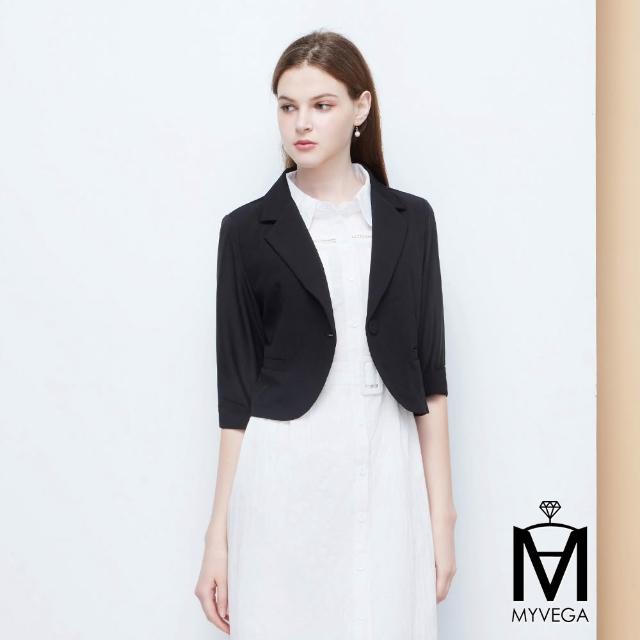 【MYVEGA 麥雪爾】MA萊賽爾嫘縈/天絲棉俐落知性西裝外套-多款任選(日系/西裝外套/女外套)