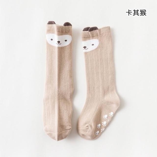 【橘魔法】可愛動物防滑點膠長筒襪 男童 女童 兒童 幼童 童襪 襪子 嬰兒襪 長筒襪 過膝襪 即膝襪 中性款