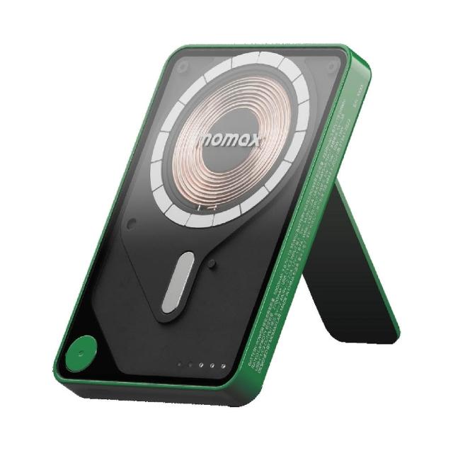 【Momax】5000mAh 磁吸內建USB-C線行動電源-附支架 型號1-Power X Pro (CCC認證) 中秋送禮