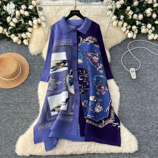 【巴黎精品】現貨+預購 三宅風皺褶衣服外套高級摺衣罩衫襯衫顯瘦大尺碼女裝(寬鬆防曬女外套多款3款b1a77 B)