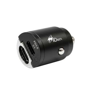 【iDen 愛電】45W迷你隱藏式快充車用充電器｜雙Type-C｜PD快充｜BSMI認證｜12V/24V適用